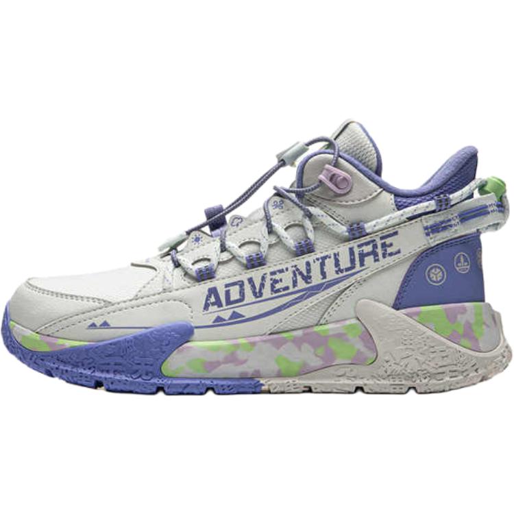 

LINING YOUNG Антискользящие износостойкие полувысокие детские уличные кроссовки gray blue kids'