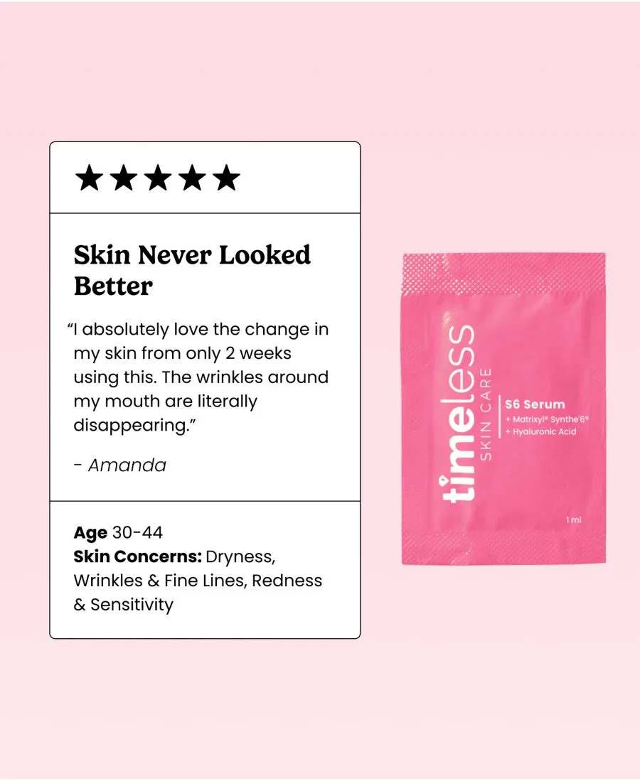 Сыворотка Timeless Skin Care — С пептидами Matrixyl Synthe 6 в одноразовых пакетиках — фото 4