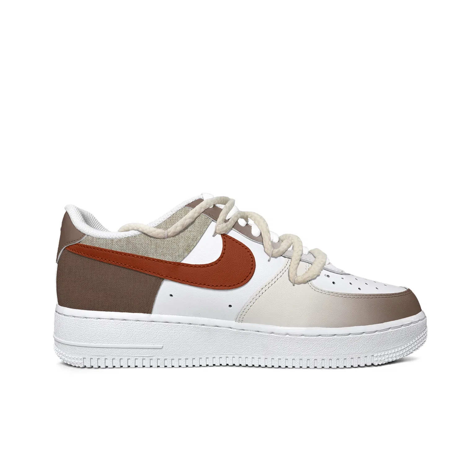 Кроссовки Nike Air Force 1 из телячьей кожи Brick Red — фото 3
