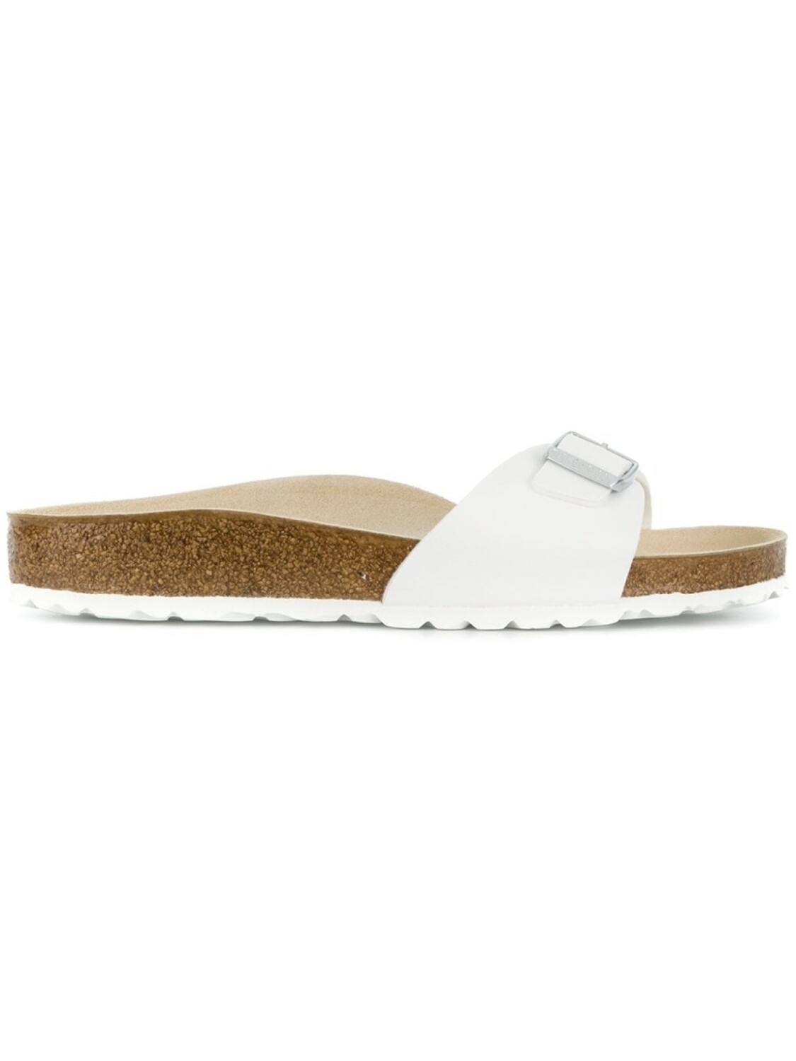 Birkenstock шлепанцы с пряжкой, белый