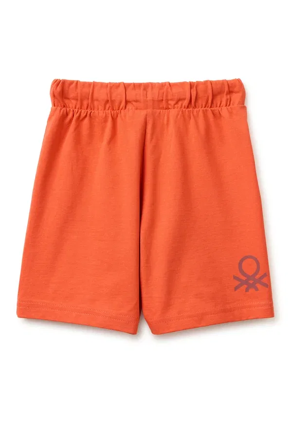 Шорты-бермуды Regular fit, спортивные штаны United Colors Of Benetton, коралловый — фото 2