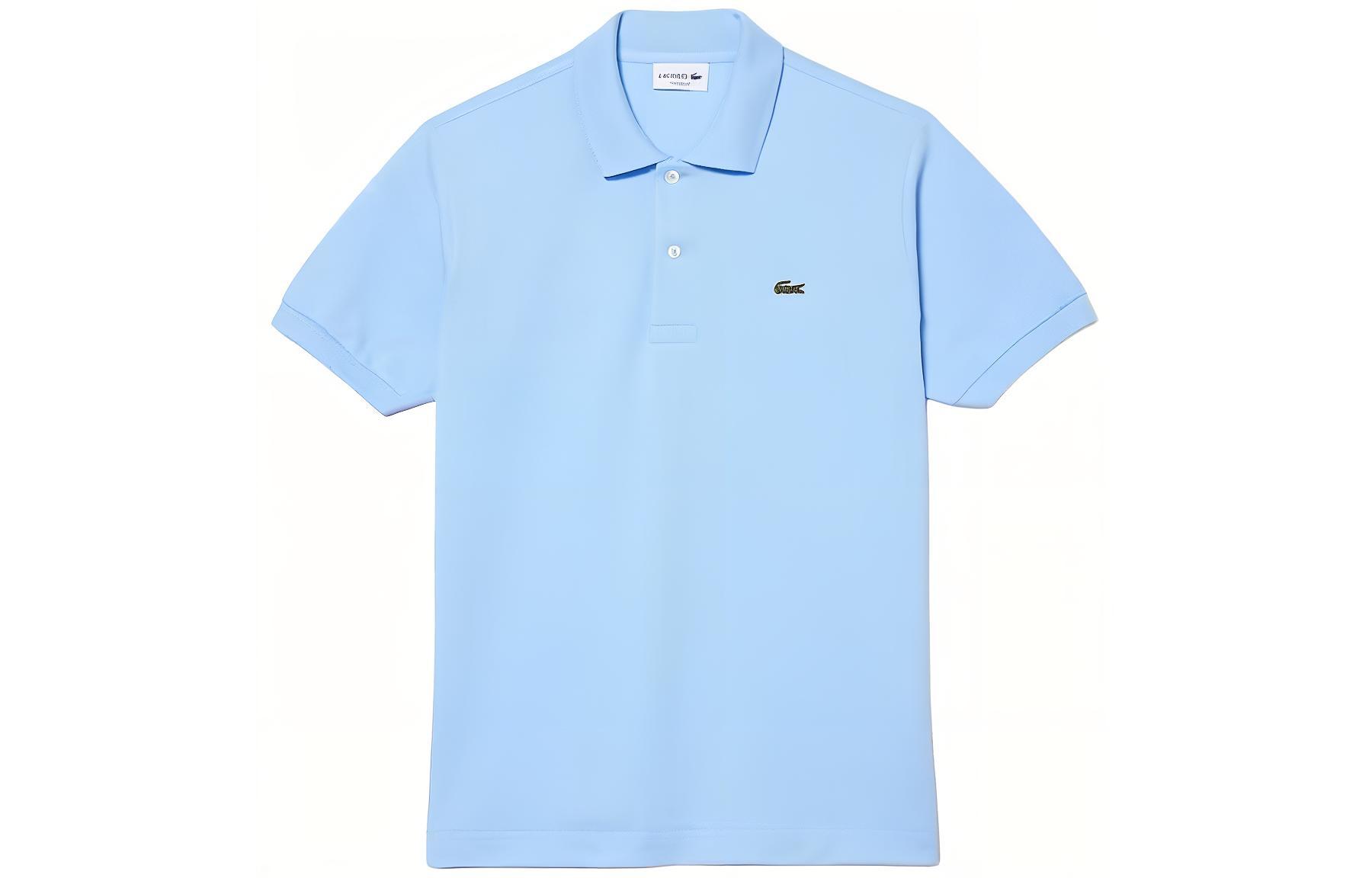

Оригинальная рубашка-поло с короткими рукавами из пике L.12.12 LACOSTE, черный