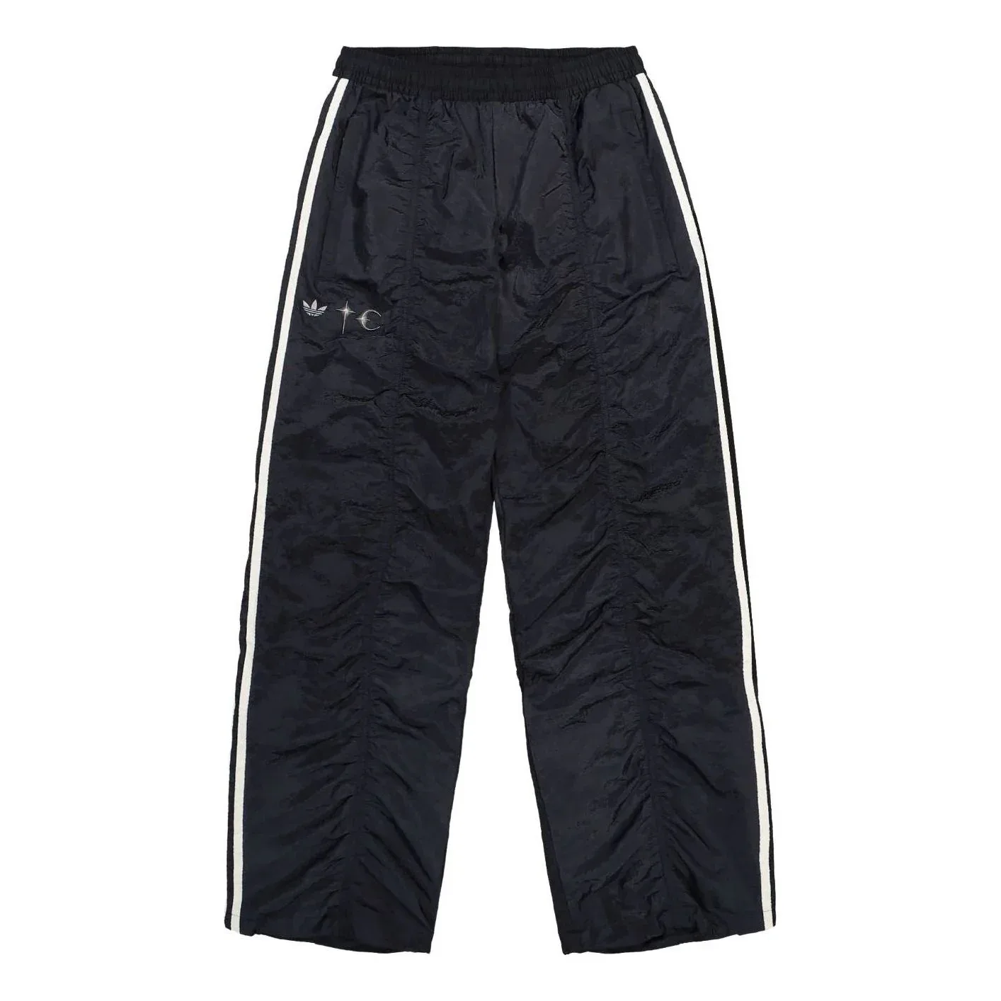 Спортивные брюки Adidas x Thug Club Woven Track Pants, азиатская размерная сетка, цвет «Черный серебристый металлик»