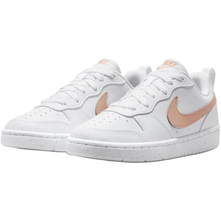 Кроссовки для скейтбординга Court Borough Low top Kids, розовый/белый, унисекс Nike, Pink White — фото 4