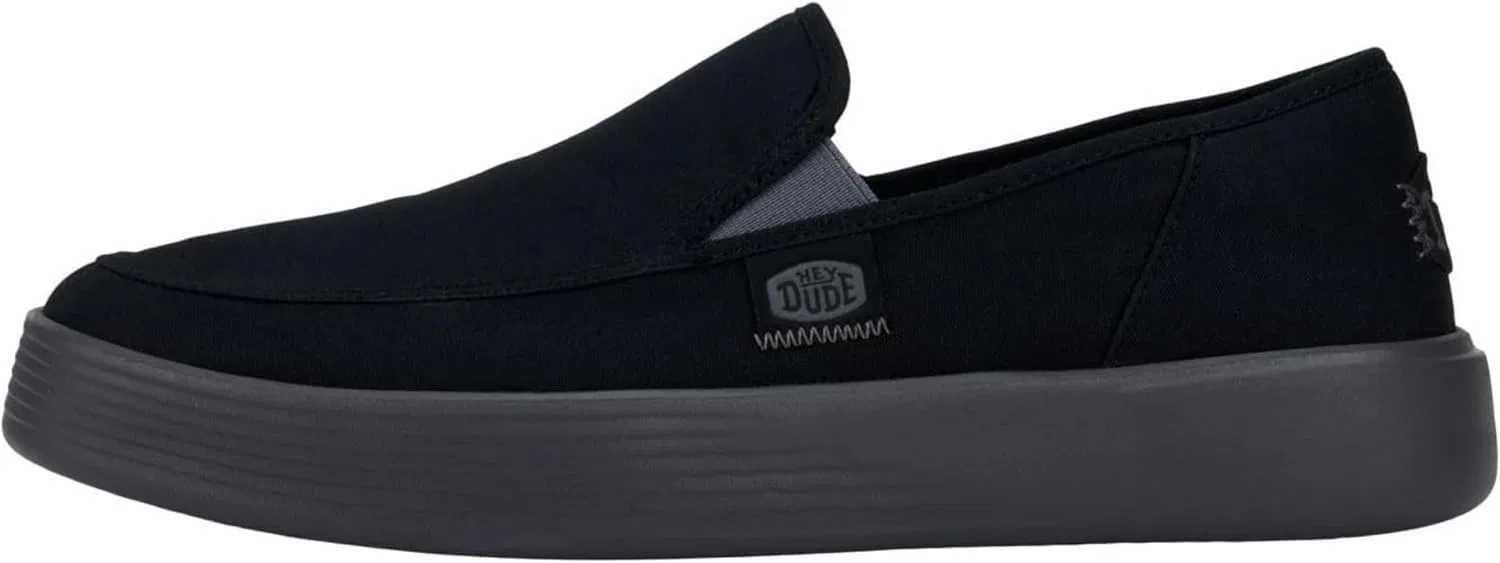 Мужские слипоны Heydude Sunapee M из парусины, Black Charcoal