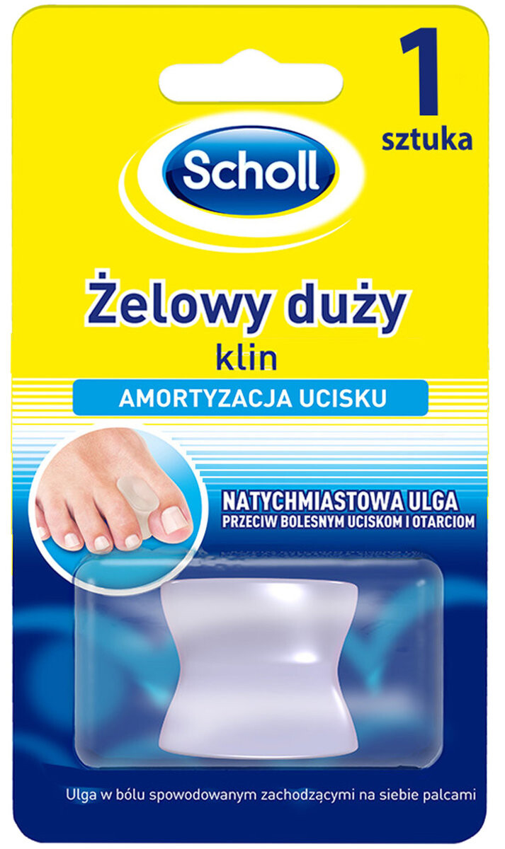 

Scholl, Gelactiv, гель межпальцевый клин, большой палец стопы