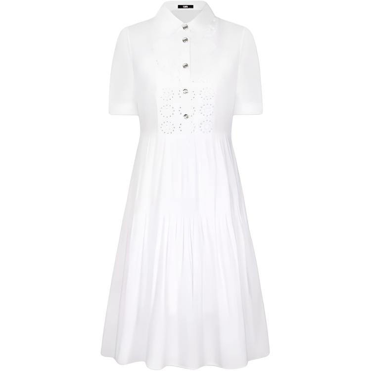 

KARL LAGERFELD / Karl Lagerfeld Jeans Платье с короткими рукавами KARL LAGERFELD женское белое