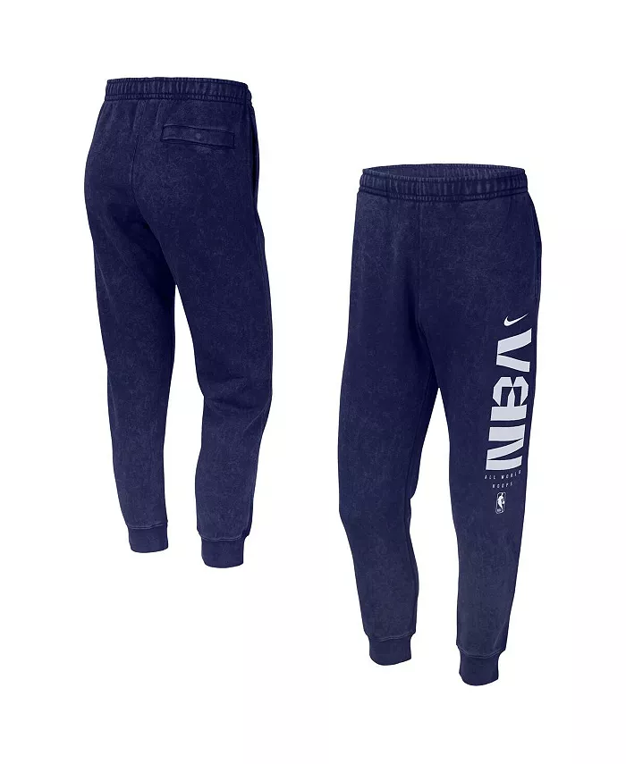 

Мужские джоггеры NBA All-World Hoops Club в синем цвете с эффектом потертости Nike