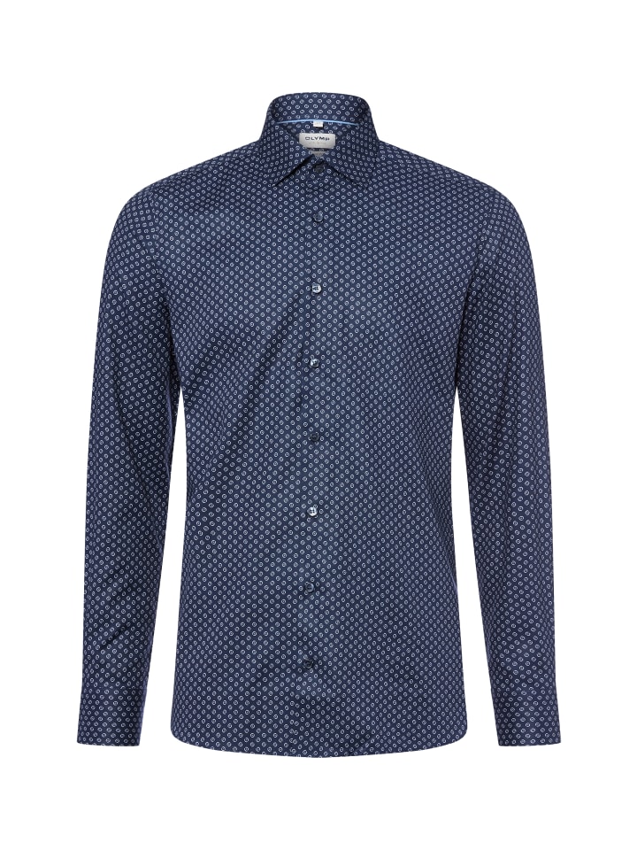 

Темно-синяя белая рубашка OLYMP