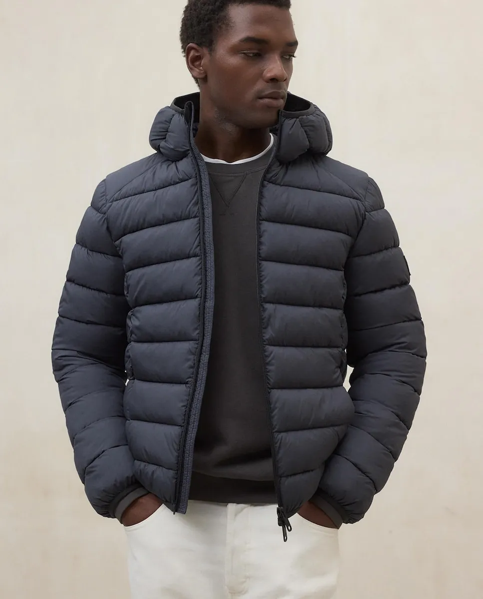 

Мужская куртка с капюшоном и двойной молнией Ecoalf, темно-серый