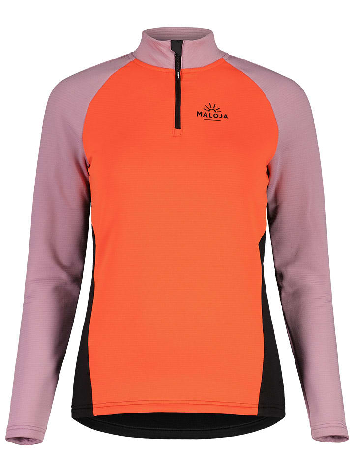 

Функциональный лонгслив NaspaeM Maloja, цвет orange/rosa/schwarz