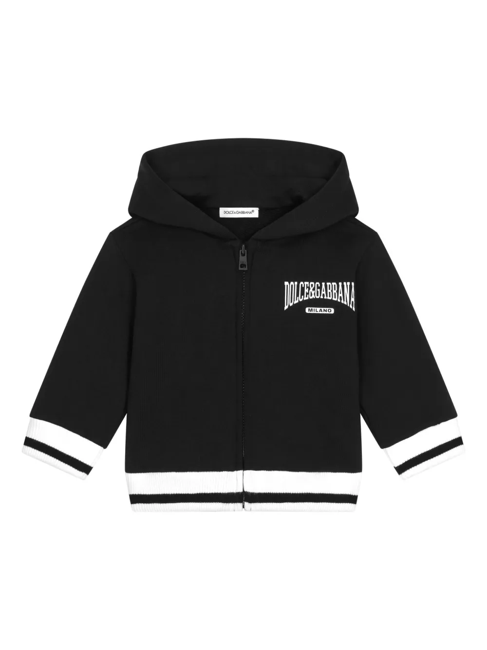 

Худи с логотипом Dolce & Gabbana Kids, черный