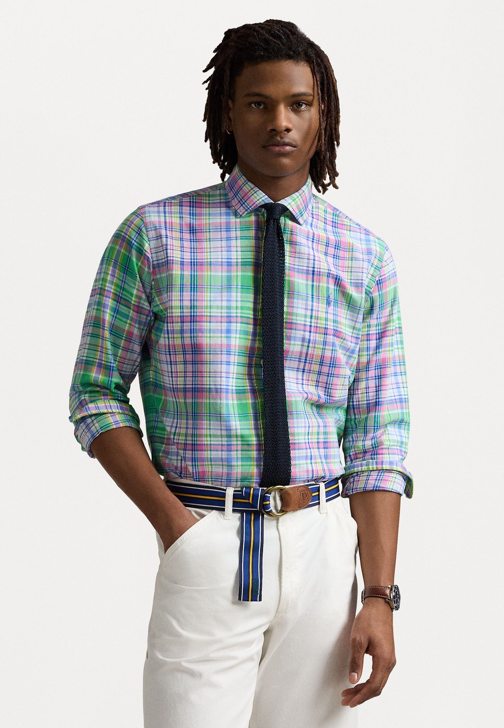 

Рубашка CUSTOM FIT PLAID OXFORD SHIRT Polo Ralph Lauren, зеленый