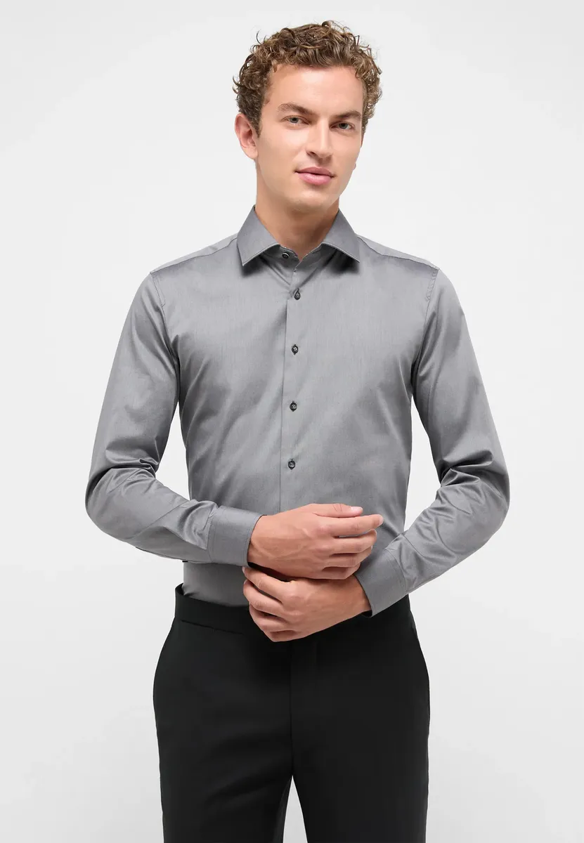 

Рубашка Eterna с длинными рукавами "SLIM FIT", серый