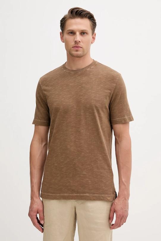 

Хлопковая футболка United Colors Of Benetton, коричневый