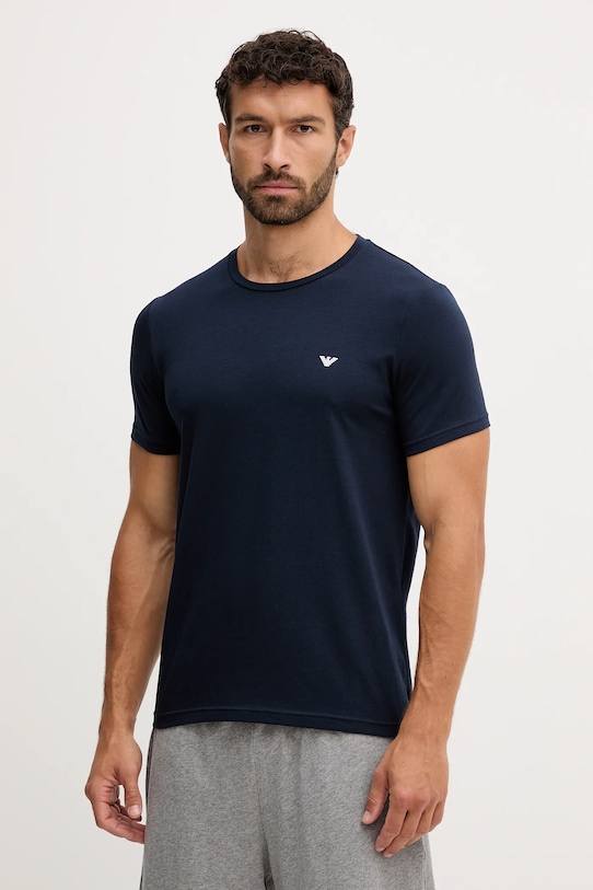 

Футболки для отдыха, упаковка 2 шт. Emporio Armani Underwear, темно-синий