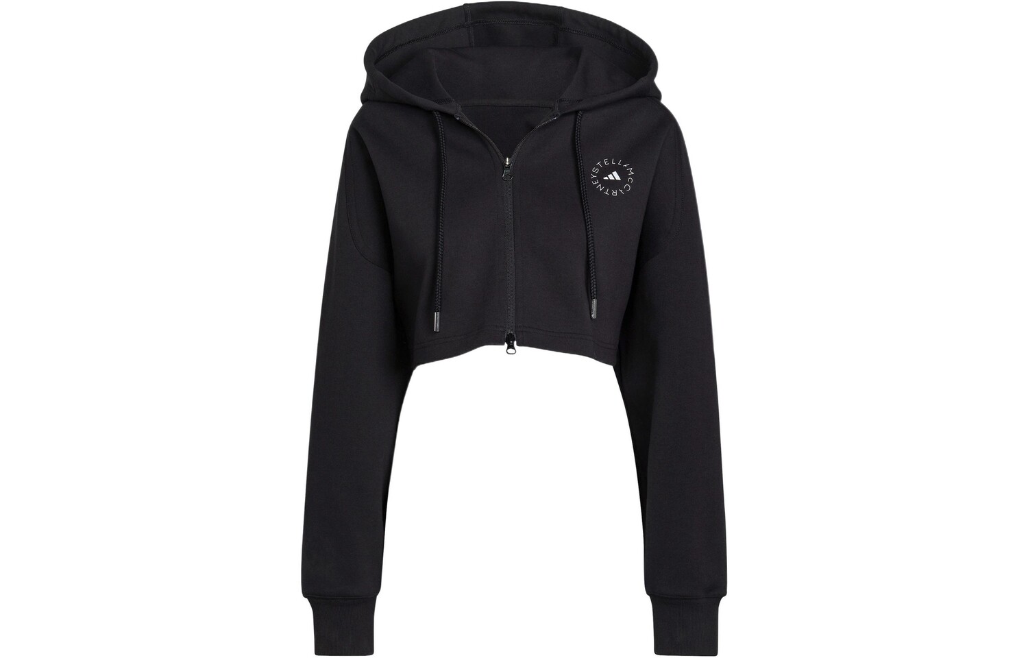 

Stella Mccartney X укороченное пальто женское черное Adidas