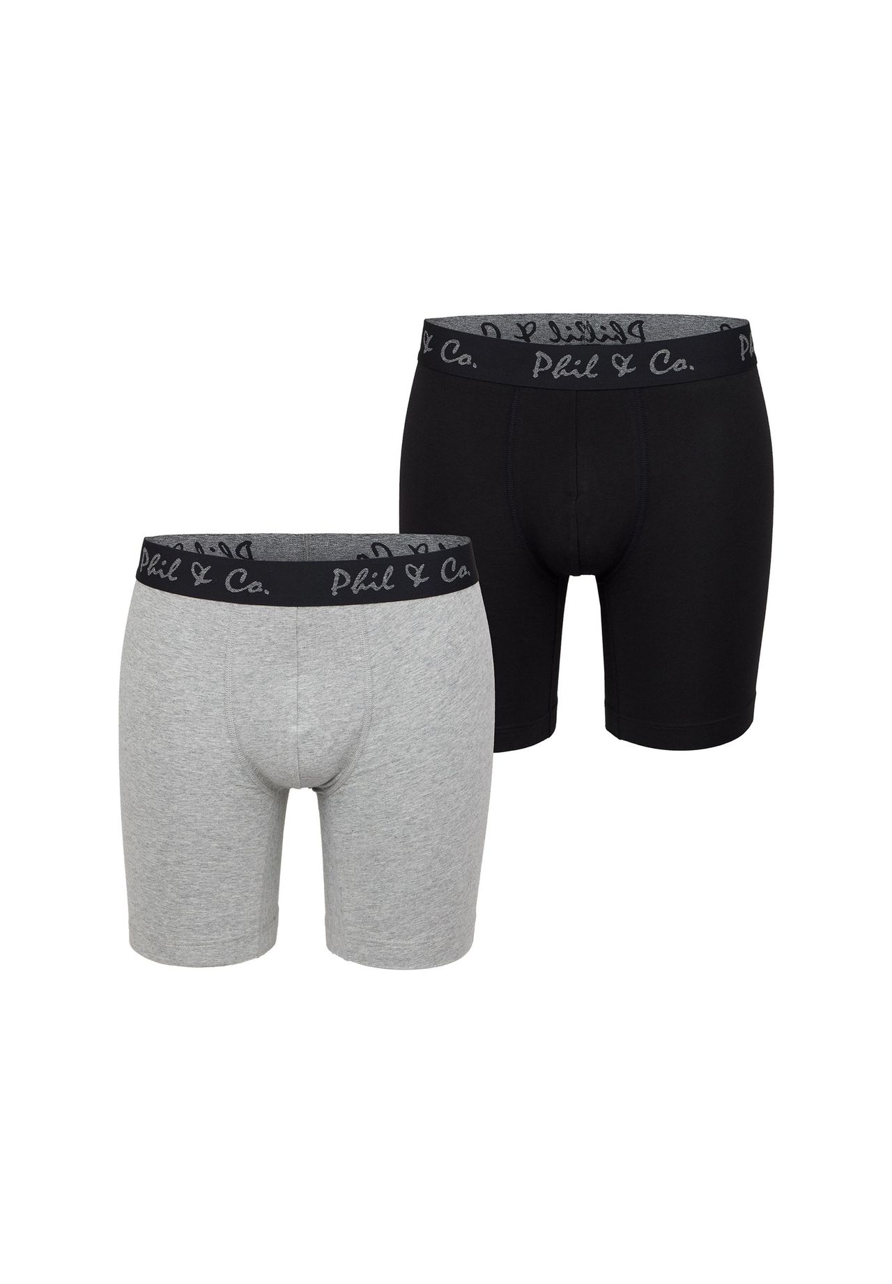 

Ретро-боксеры длинные Phil & Co. Berlin, цвет Black-grey Melange