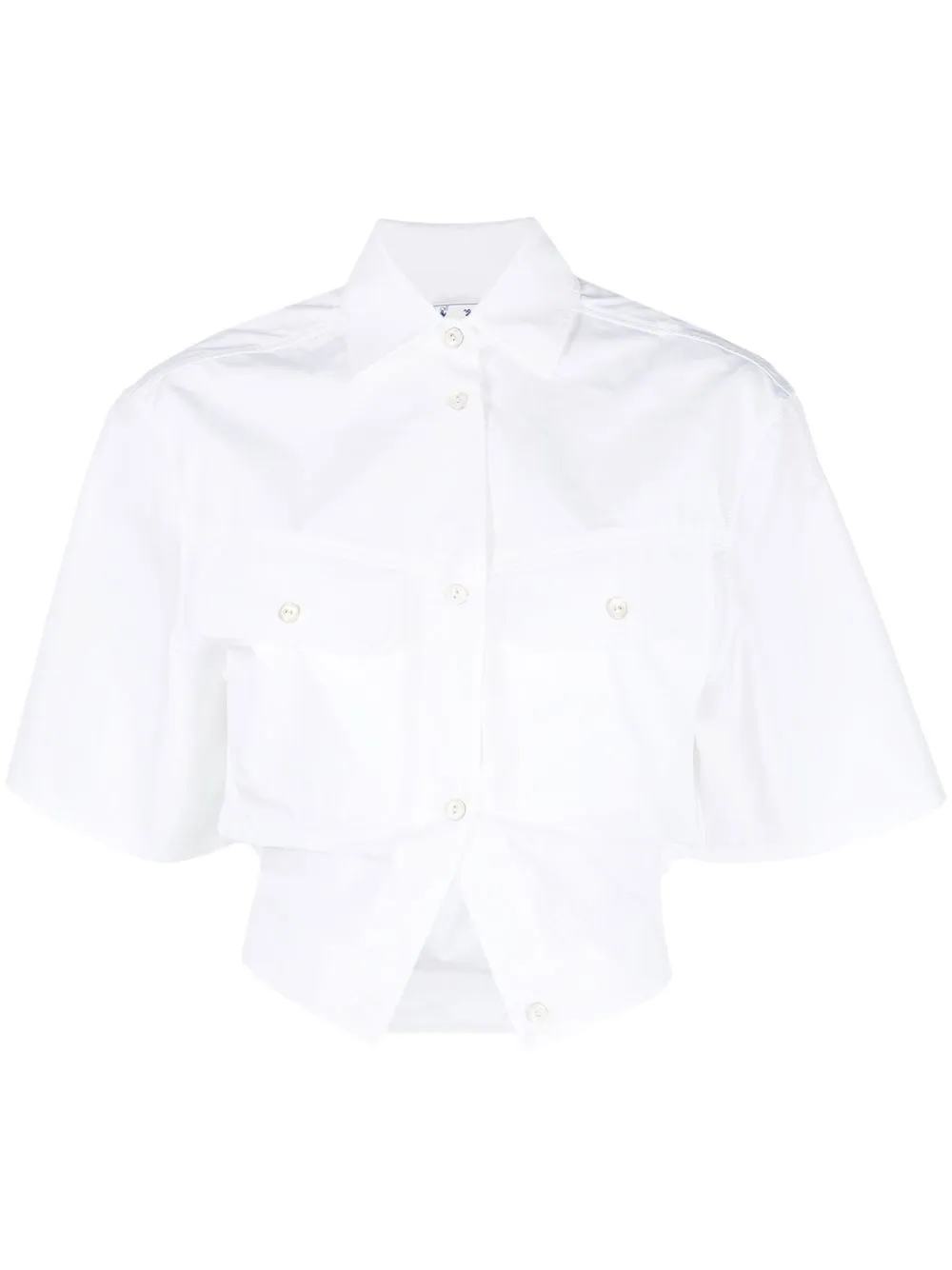 

Укороченная рубашка Toybox OFF-WHITE, белый