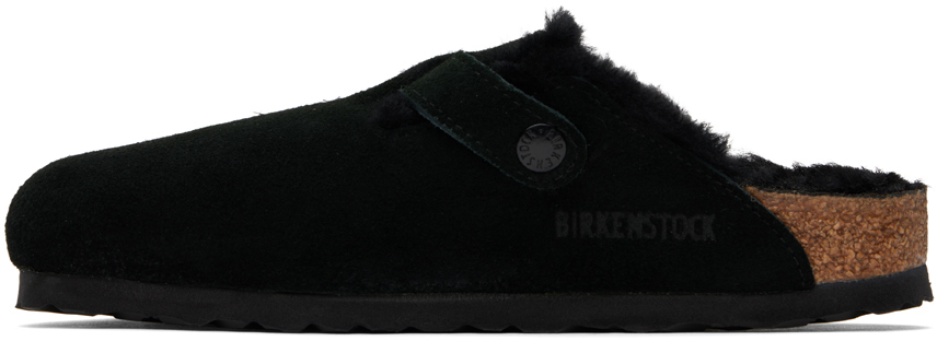 Узкие бостонские овчинные туфли-лоферы Birkenstock — фото 3