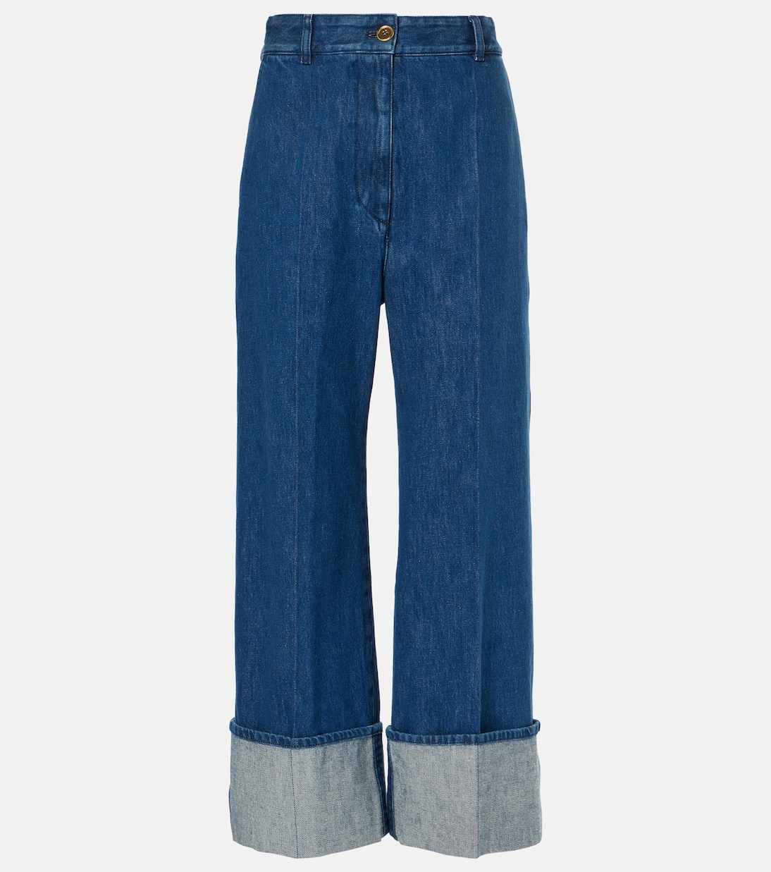 

Укороченные джинсы широкого кроя Patou, Stonewash