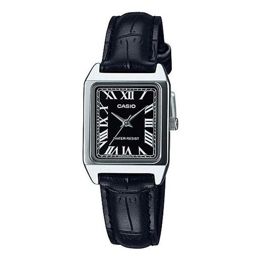

Часы CASIO Vintage Style Square Red Squarees Quartz Black Analog, черный