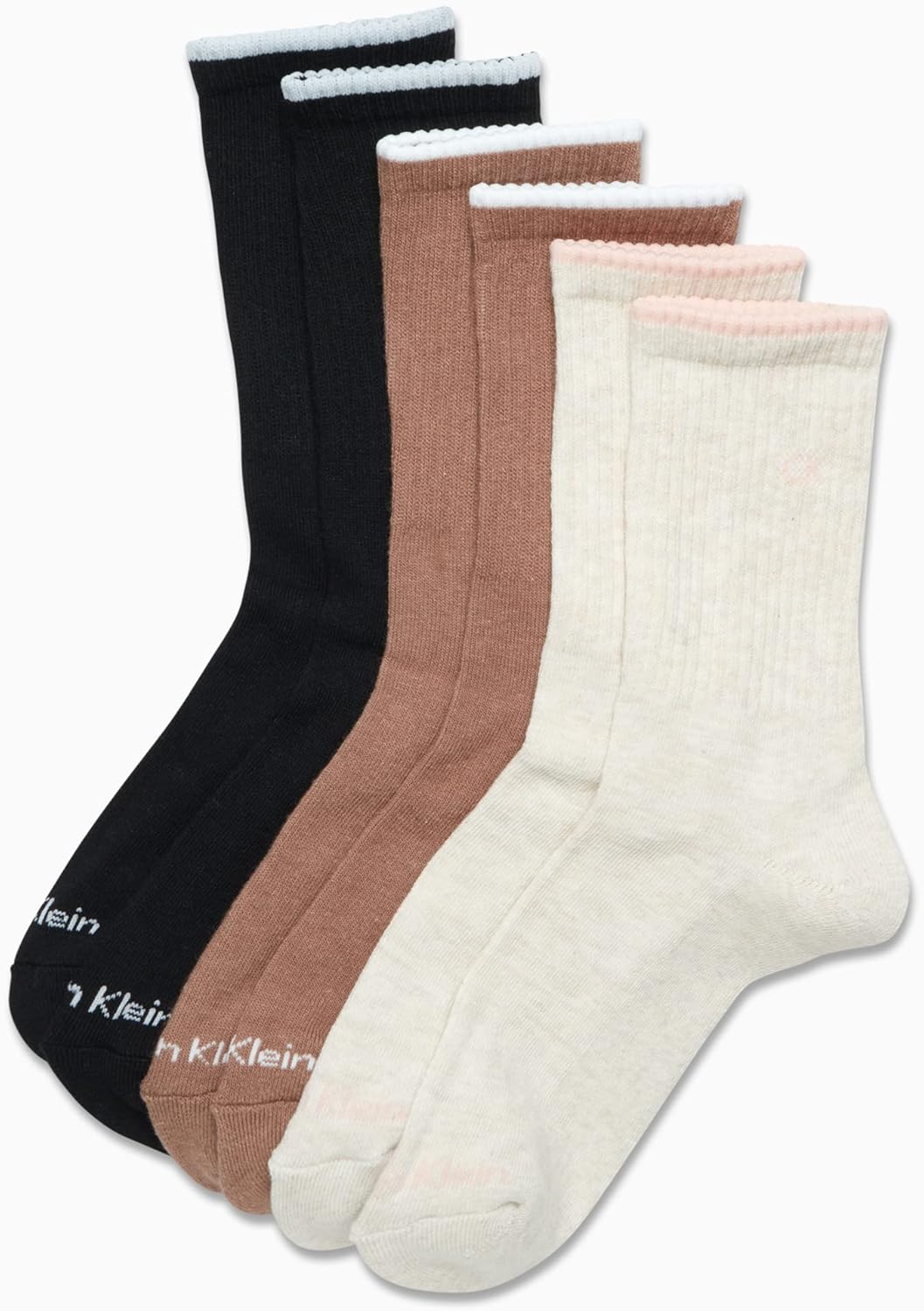 Женские носки Calvin Klein - спортивные носки с мягкой подкладкой (6 пар), Oatmeal Heather Assorted — фото 3