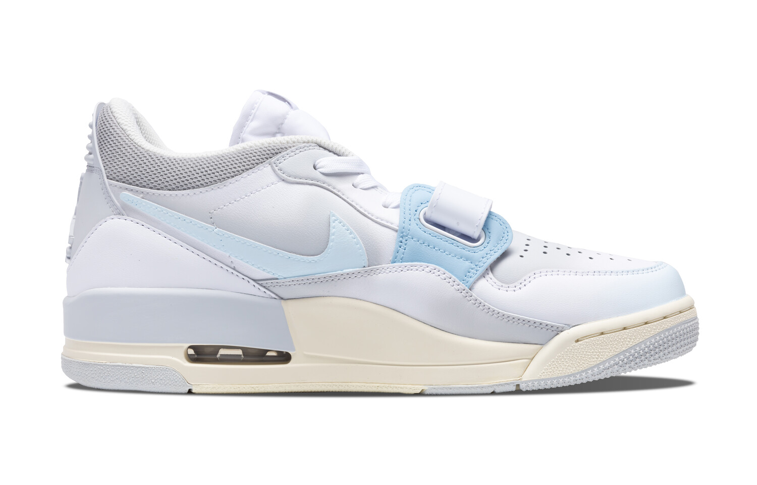 Кроссовки Jordan Legacy 312 Vintage Basketball Shoes Men Low-top White/blue/gray, светло-серый — фото 2