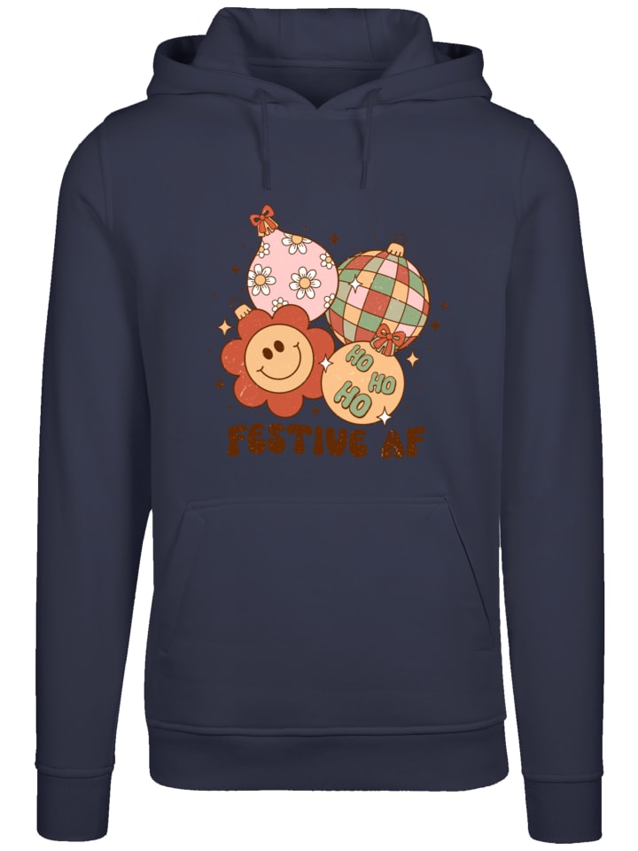 

Пуловер F4NT4STIC Hoodie Festive AF Christmas Tree Balls, цвет marineblau