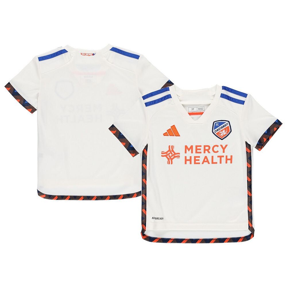 

Джерси adidas White FC Cincinnati 2024 AEROREADY Team для малышей, цвет Fcc White