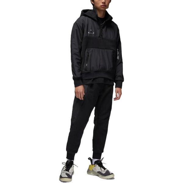 Толстовка Air Jordan Stand Collar Hoodie Men's Black, черный — фото 2