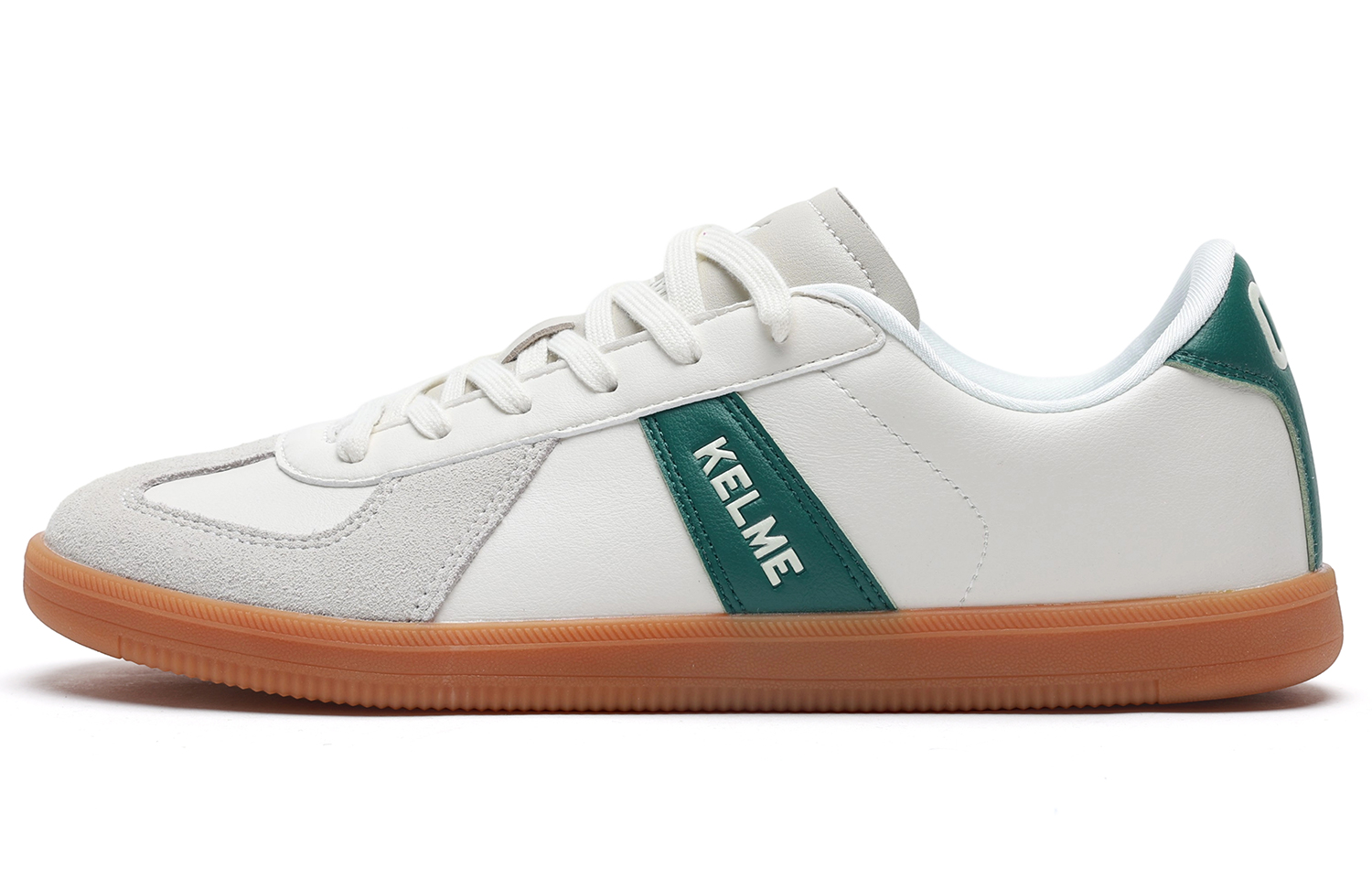 

KELME Износостойкие низкие армейские кеды Unisex в бело-сером цвете, цвет White Gray