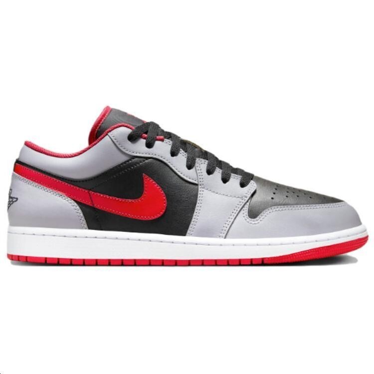 Jordan Air Jordan 1 Vintage Баскетбольные кроссовки мужские, Светло-дымчатый серый/Темный обсидиан/Белый/Ярко-малиновый — фото 2