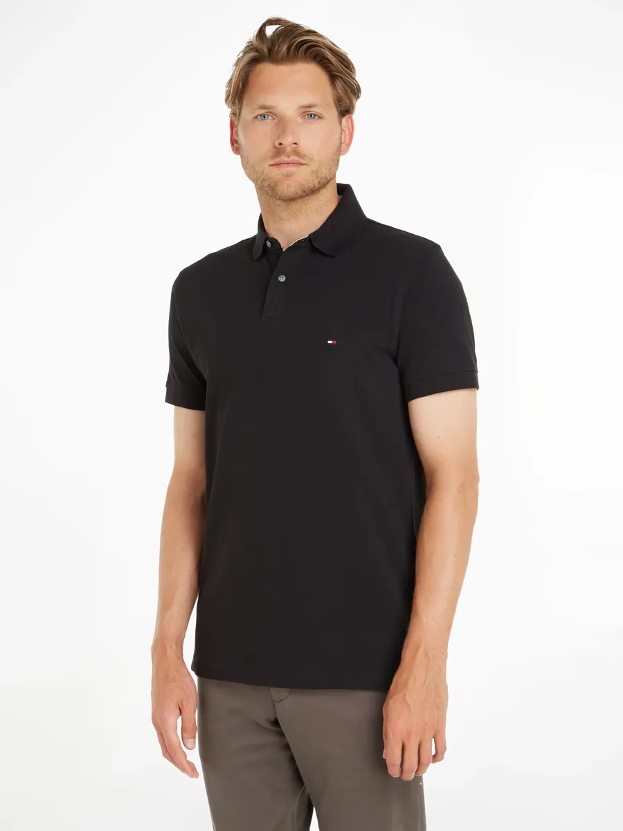 

Рубашка-поло Tommy Hilfiger "1985 REGULAR POLO" из высококачественного хлопкового пике, черный