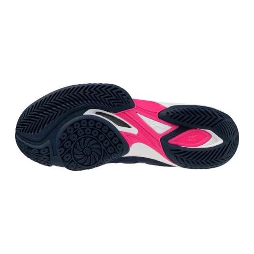Бадминтонные кроссовки «Wave Claw EL2» от Mizuno, Navy X White X Pink — фото 2