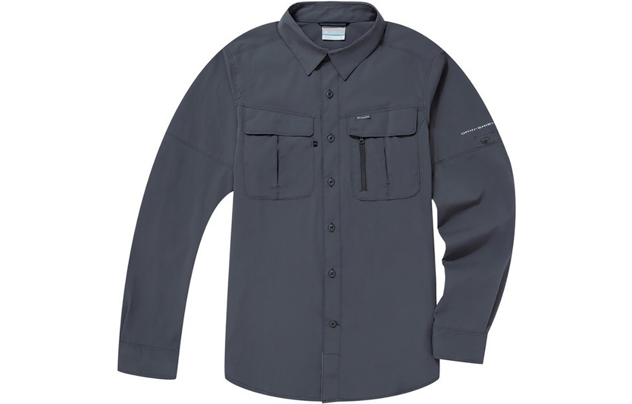 

Columbia Мужская рубашка, серые с лацканами, средней толщины, другие