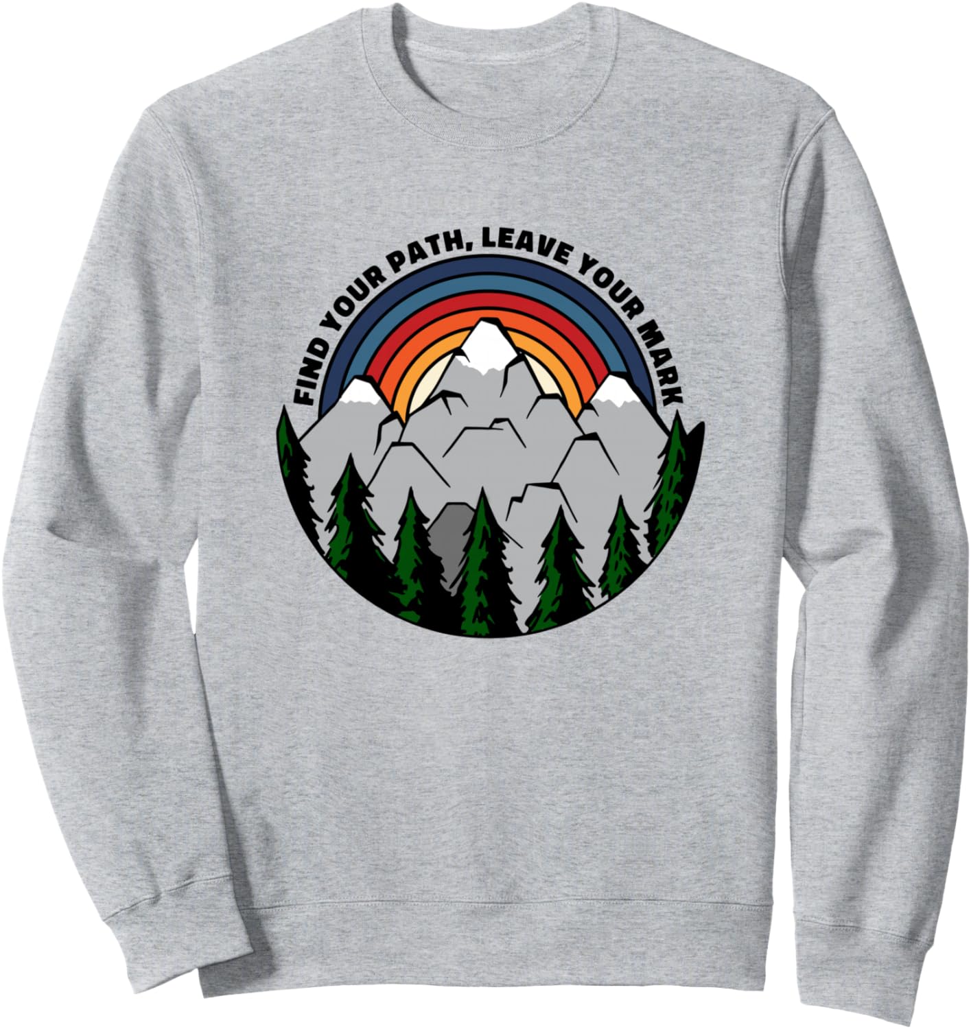 

Толстовка, Найдите свой путь и оставьте свой след в этой ретро-толстовке для отдыха на природе и кемпинга Outdoor Camping Retro Outfits, серый