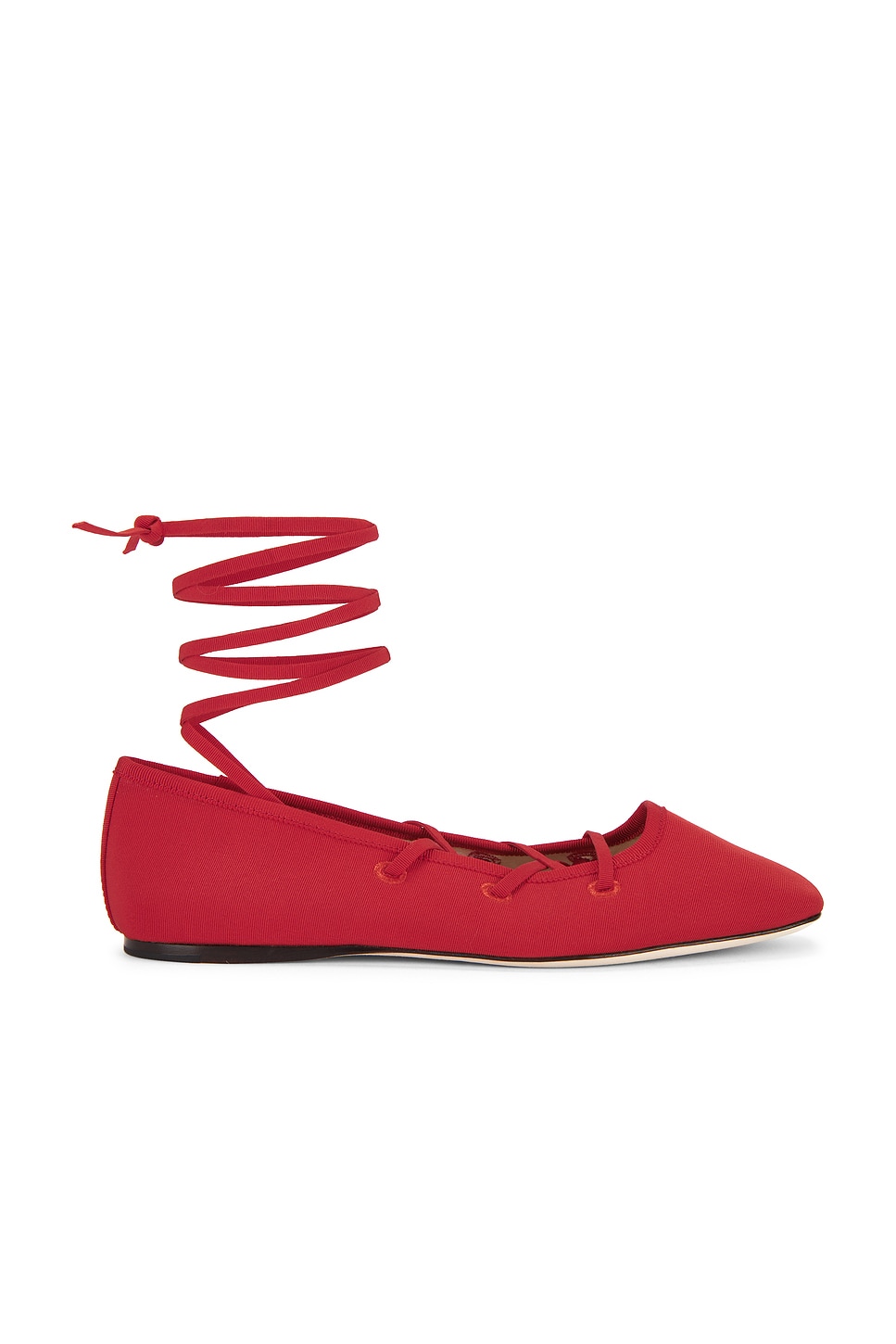 Балетки на шнуровке Louisa Loeffler Randall, red