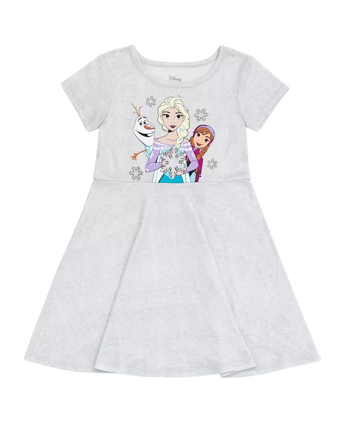 Девочки 2 упаковки платьев-футляров Toddler Girls 2 Pack Skater Dresses Frozen, мультиколор — фото 4