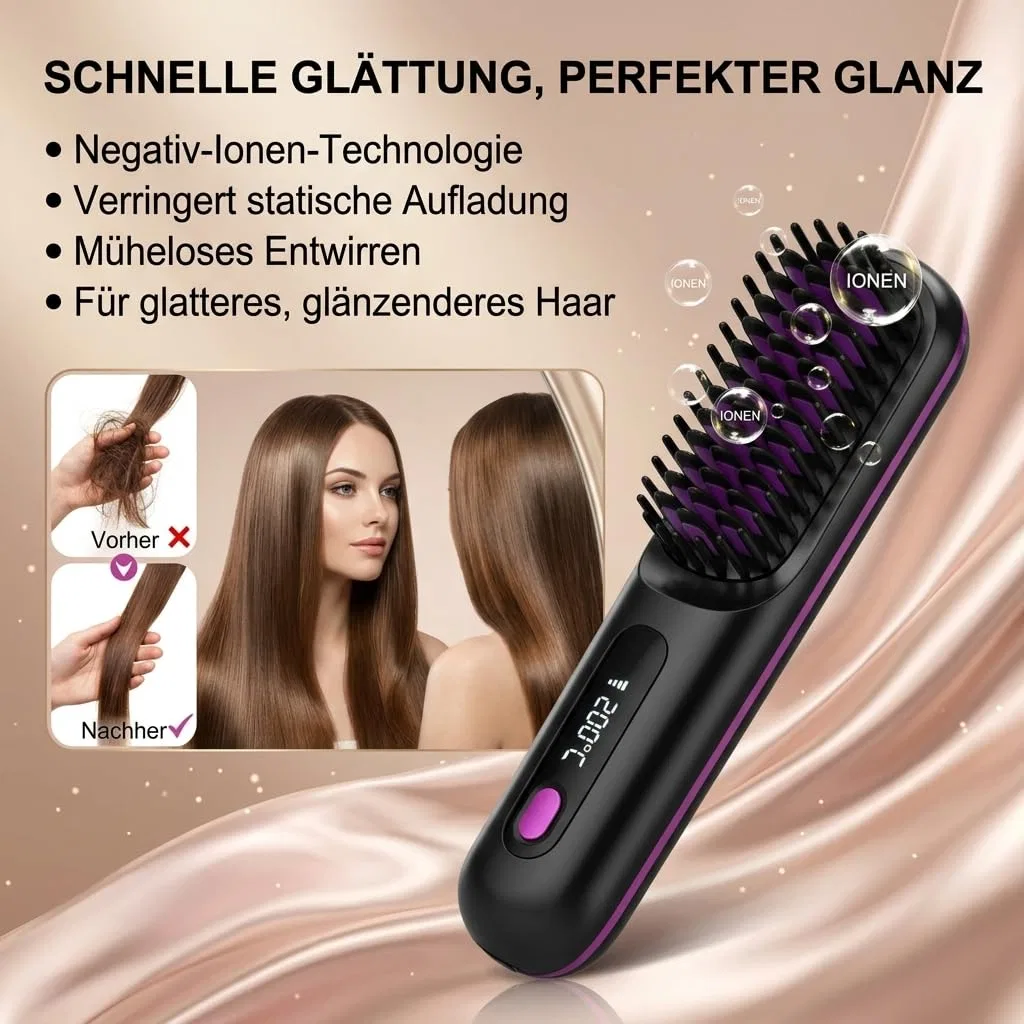 Профессиональная щетка для укладки волос «Lumabliss Styling Bürste» от Lumabliss Forbany, Black — фото 4
