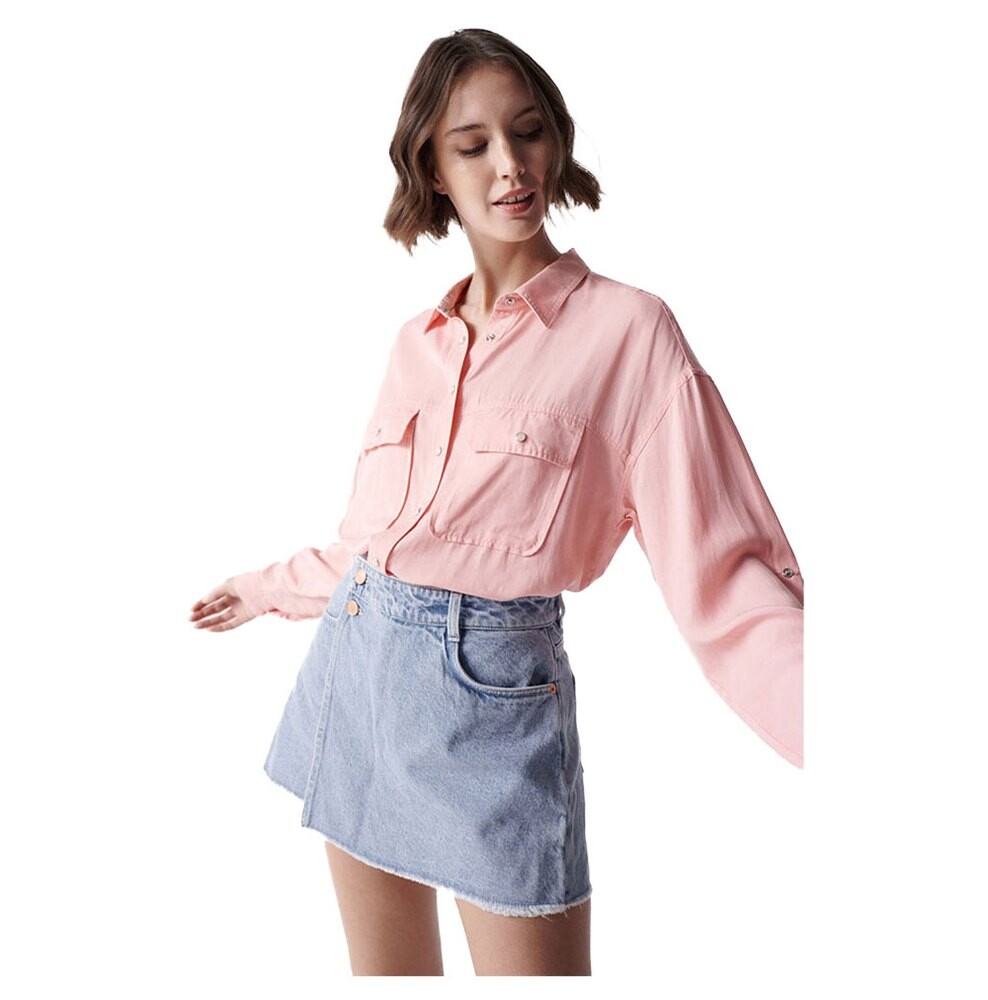 

Рубашка Salsa Jeans Lyocell, розовый