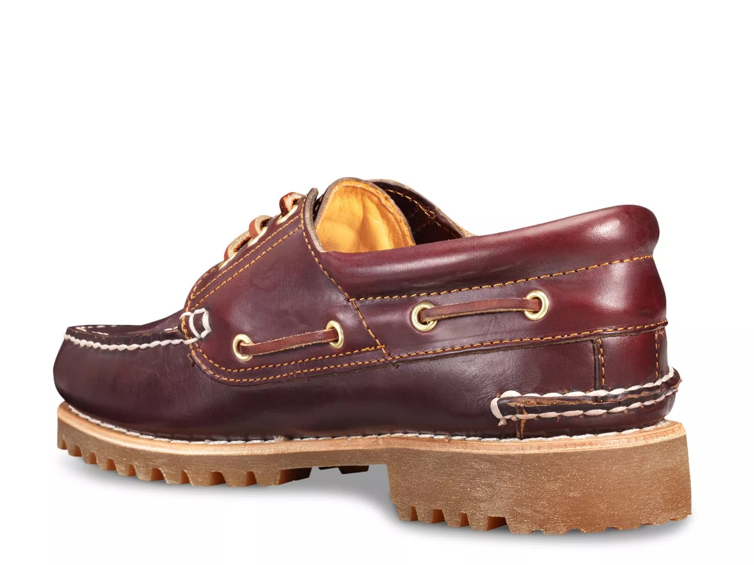 Туфли-лодочки Timberland Authentics 3-Eye Classic Boat Shoe, бургундия — фото 2