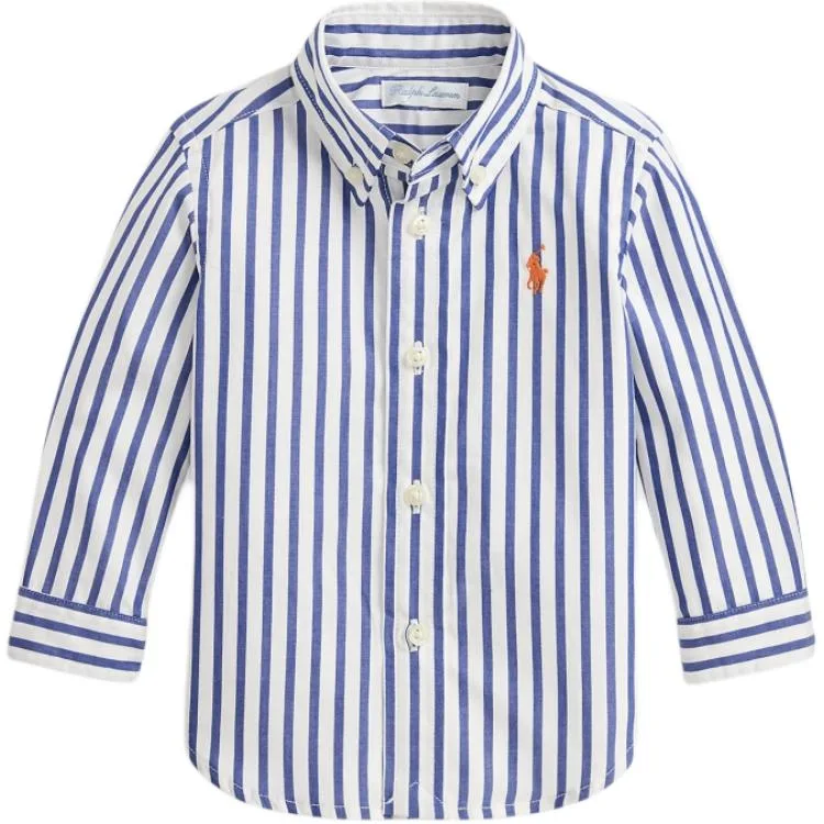 Повседневная рубашка для младенцев и малышей Polo Ralph Lauren, синий