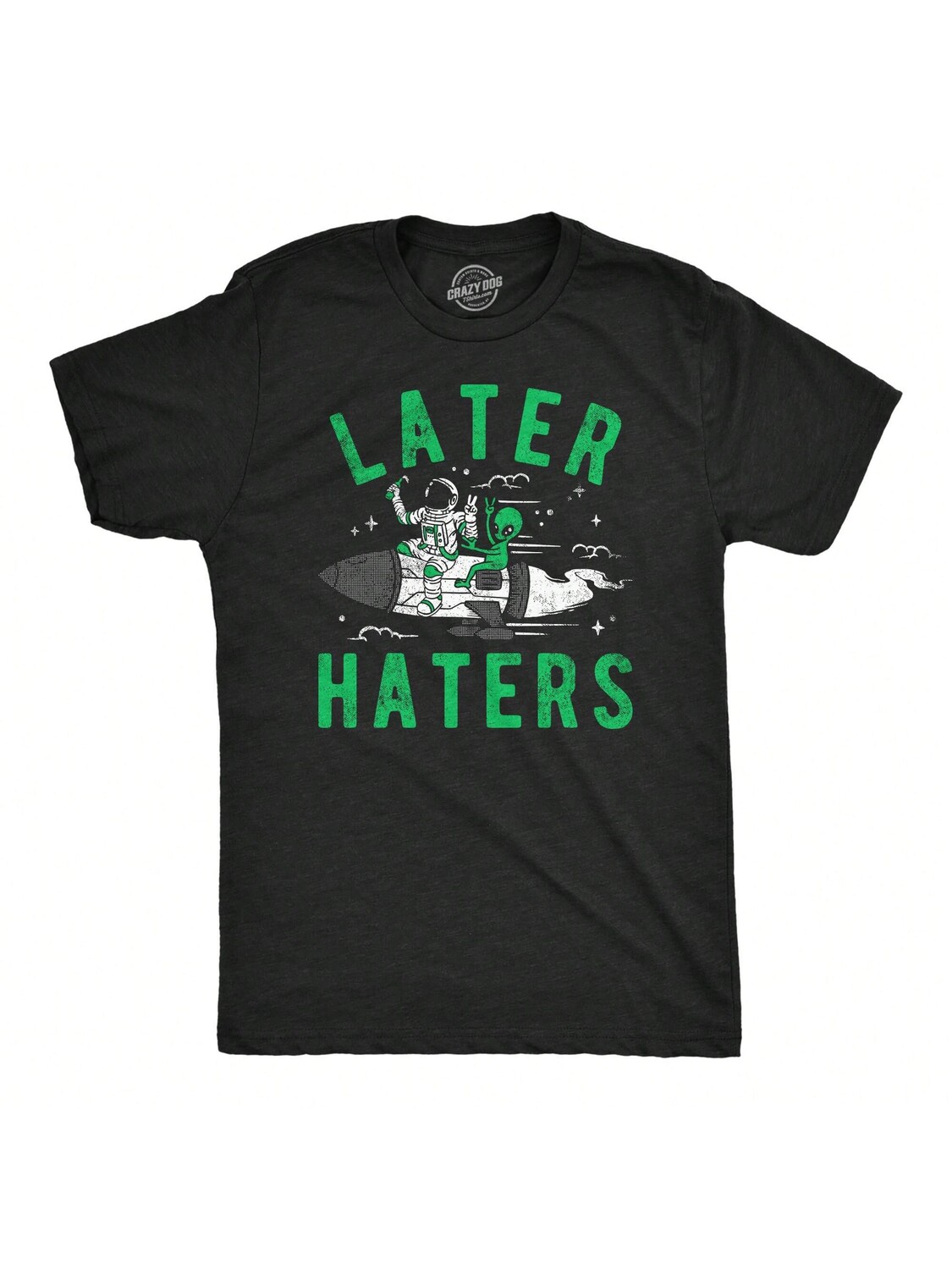 

Футболка мужская Later Haters Sarcastic Alien, черный