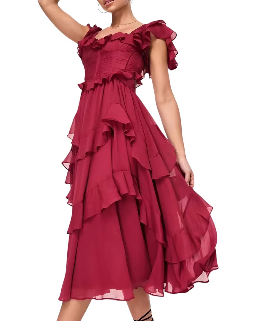 

ВИНСЕНТ Миди-платье VINCENT, красный