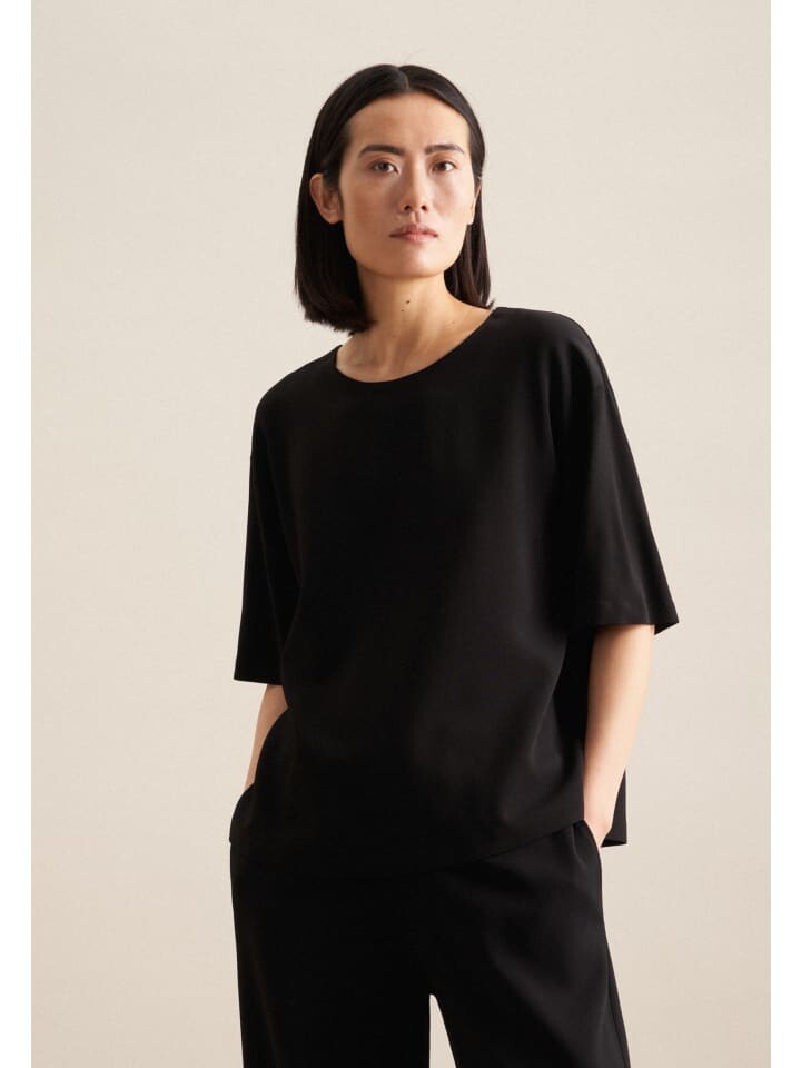 

Блуза Seidensticker Shirt Oversized, черный