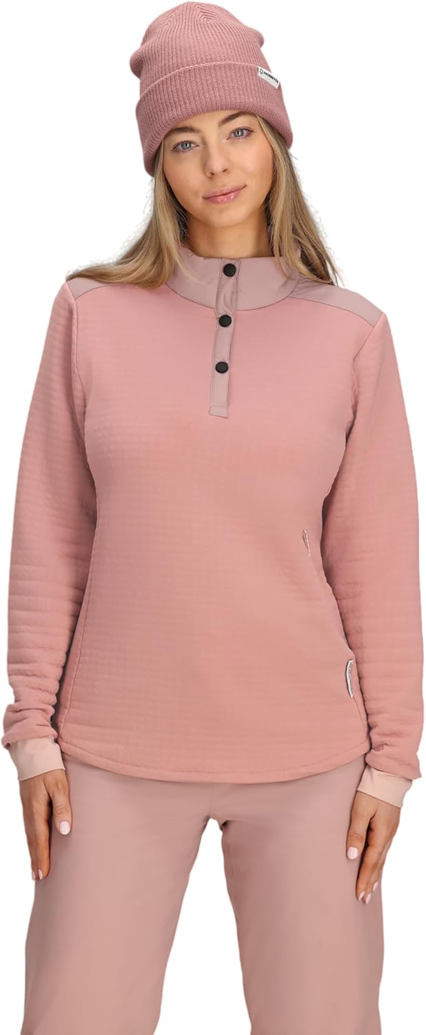 

Женская куртка Obermeyer Explorer Tech Henley - стильный теплый и дышащий слой для снега и катания на лыжах, Pink Mauve Deep, Розовый, Женская куртка Obermeyer Explorer Tech Henley - стильный теплый и дышащий слой для снега и катания на лыжах, Pink Mauve 