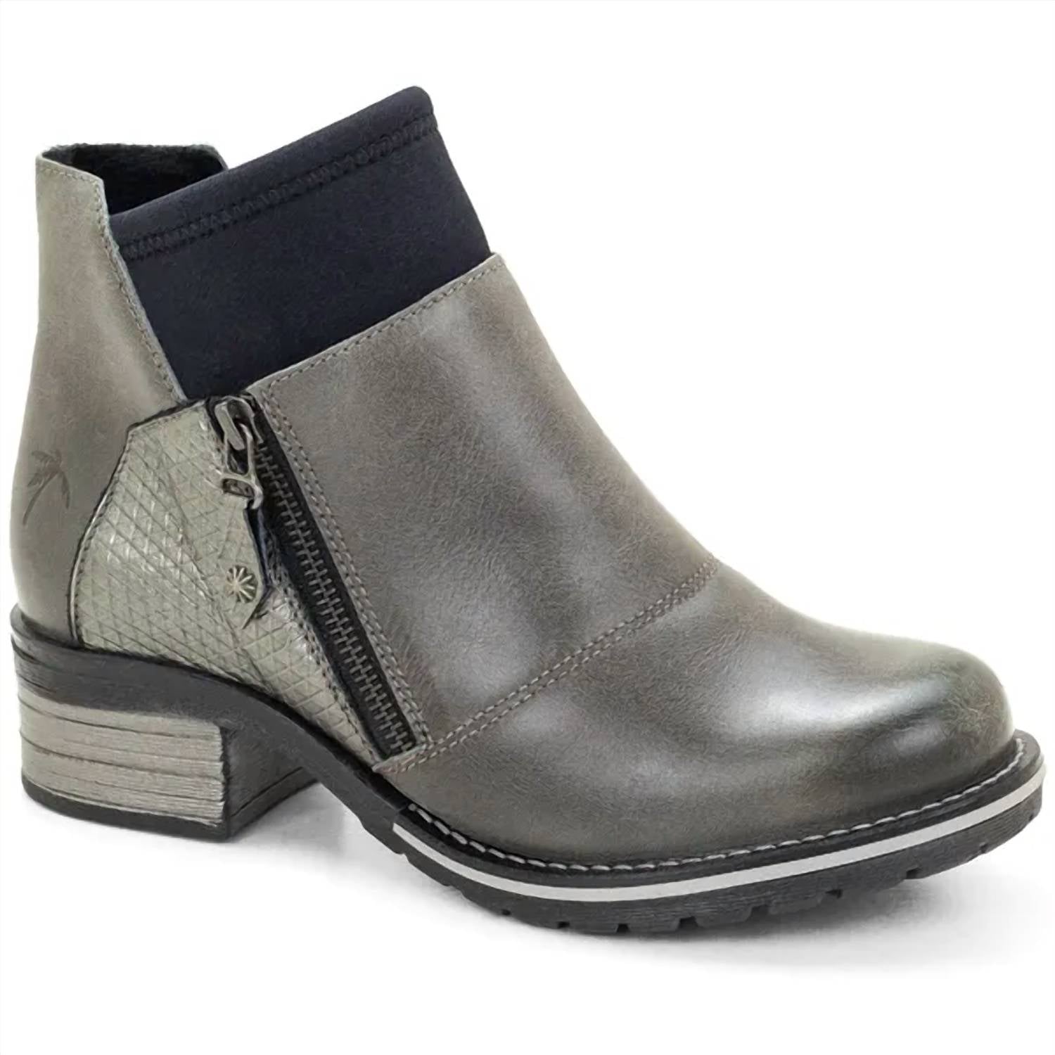 Женские ботинки Kihana Metallic в сером цвете DROMEDARIS, Slate