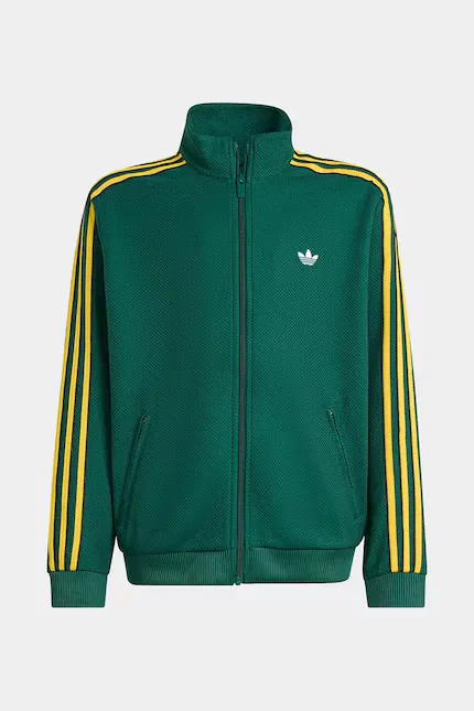 Толстовка детская на молнии Adidas Originals, зеленый — фото 2