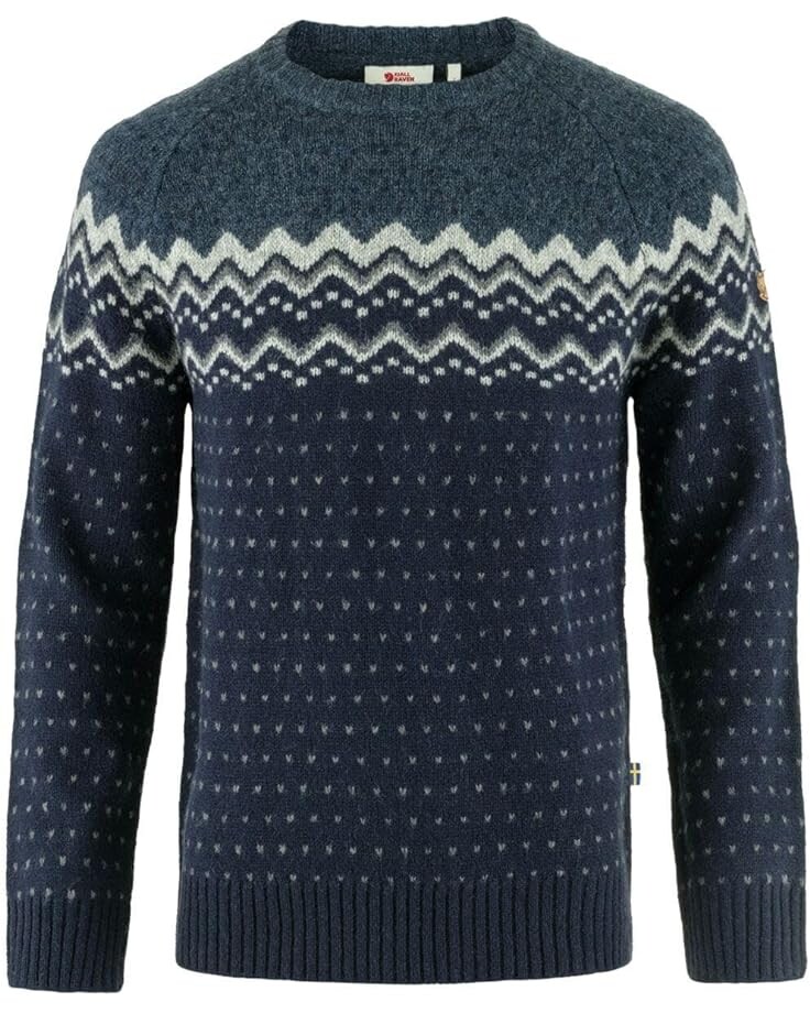 

Свитер Fjällräven Övik Knit, цвет Dark Navy/Mountain Blue